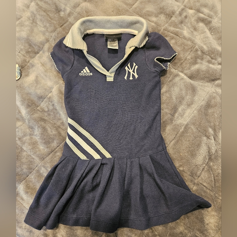 Adidas Yankees navy blue tennis dress size 24 months